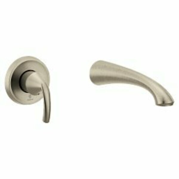 Moen Glyde One-Handle Wall Mounted Tub Filler in Brushed Nickel WT371BN